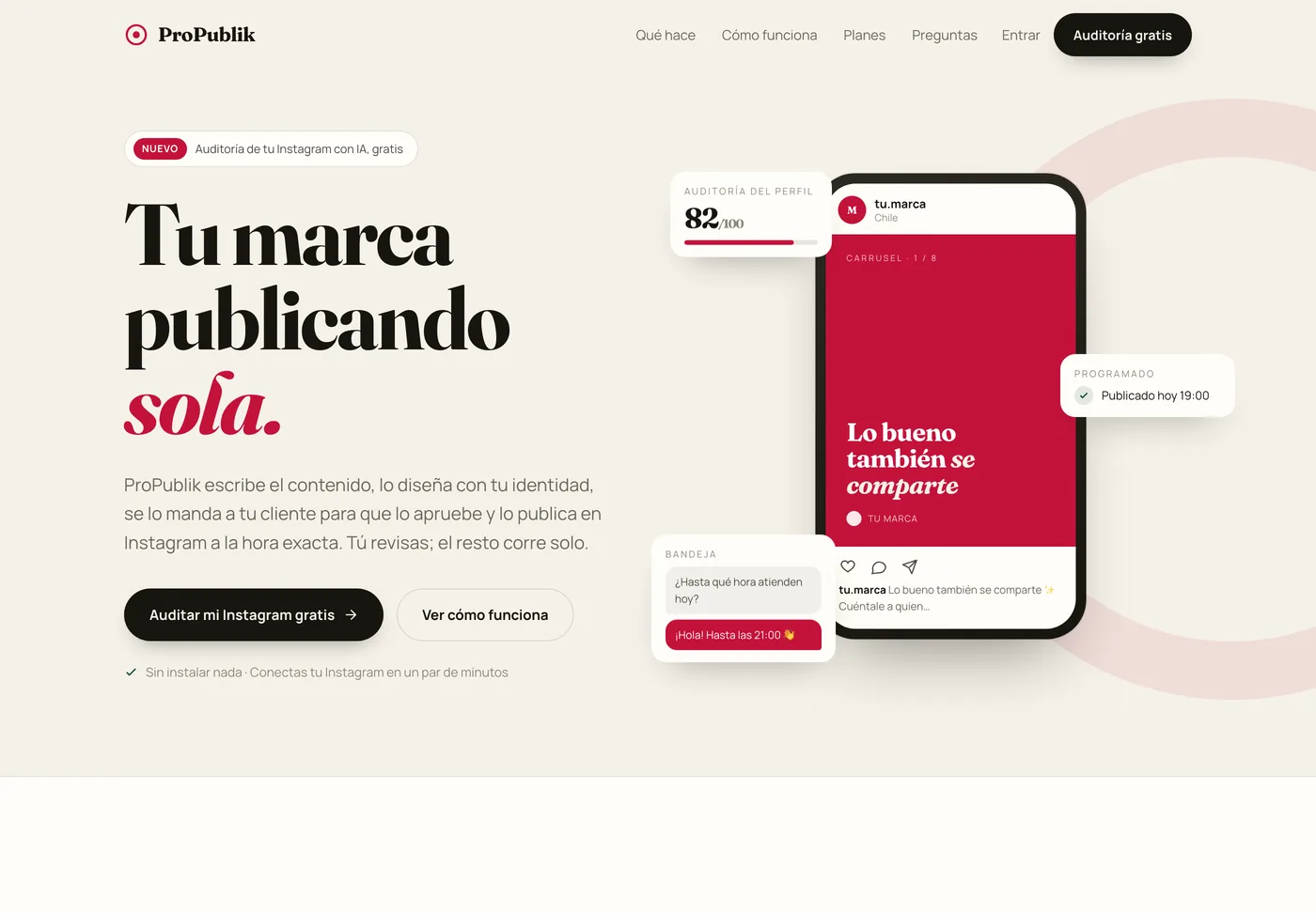 ProPublik, plataforma de contenido para redes sociales con IA